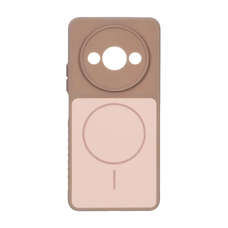 قاب Soft طرح مگ سیف محافظ لنزدار Xiaomi Redmi A3 / A3x / Poco C61 - نسکافه ای
