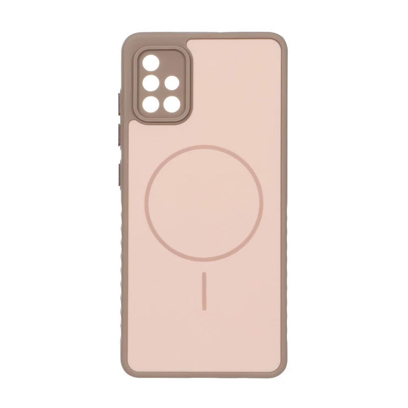 قاب Soft طرح مگ سیف محافظ لنزدار Samsung Galaxy A51 / M40s - نسکافه ای