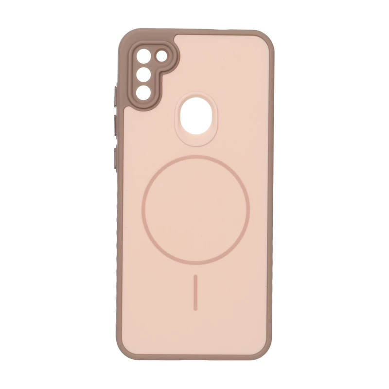 قاب Soft طرح مگ سیف محافظ لنزدار Samsung Galaxy A11 / M11 - نسکافه ای