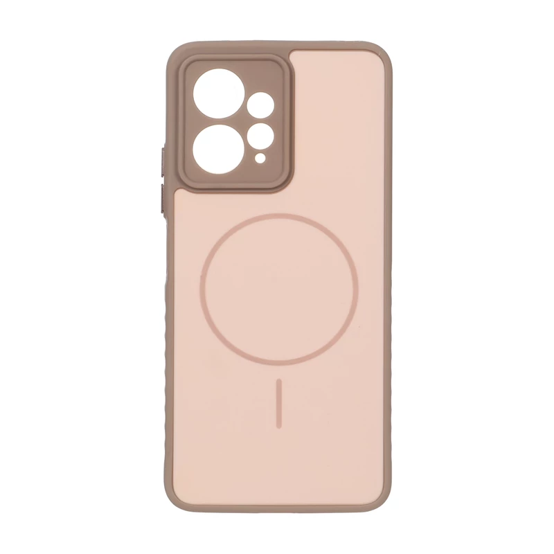 قاب Soft طرح مگ سیف محافظ لنزدار Xiaomi Redmi Note 12 4G - نسکافه ای