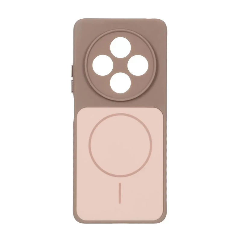 قاب Soft طرح مگ سیف محافظ لنزدار Xiaomi Redmi 14C / Redmi A4 / Poco C75 - نسکافه ای