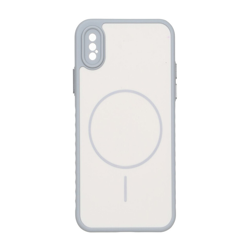 قاب Soft طرح مگ سیف محافظ لنزدار Apple iPhone X / iPhone XS - کرم