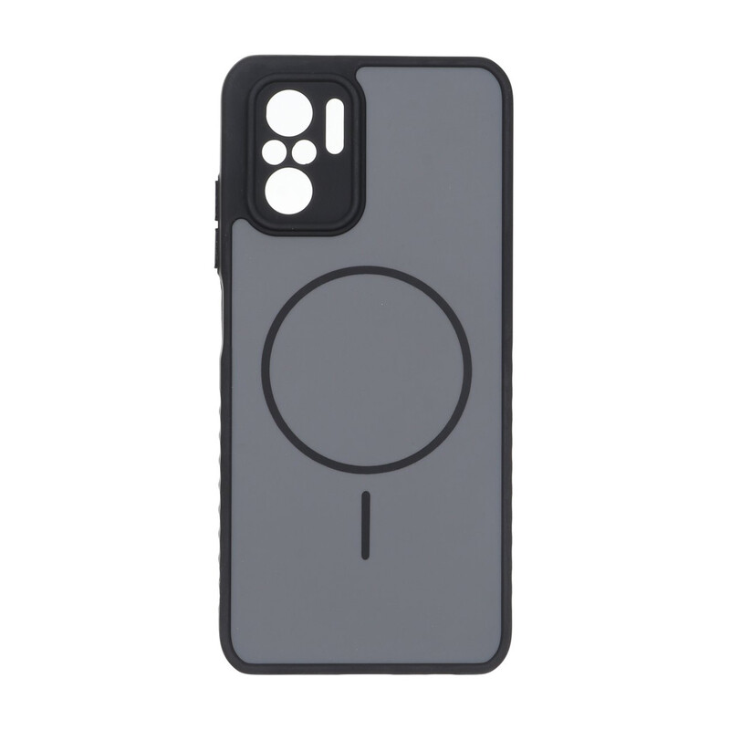 قاب Soft طرح مگ سیف محافظ لنزدار Xiaomi Redmi Note 10 4G / Redmi Note 10S / Poco M5S - مشکی