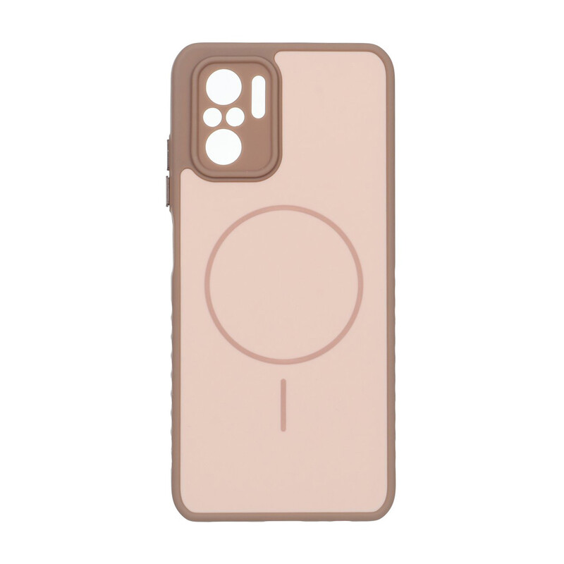 قاب Soft طرح مگ سیف محافظ لنزدار Xiaomi Redmi Note 10 4G / Redmi Note 10S / Poco M5S - نسکافه ای