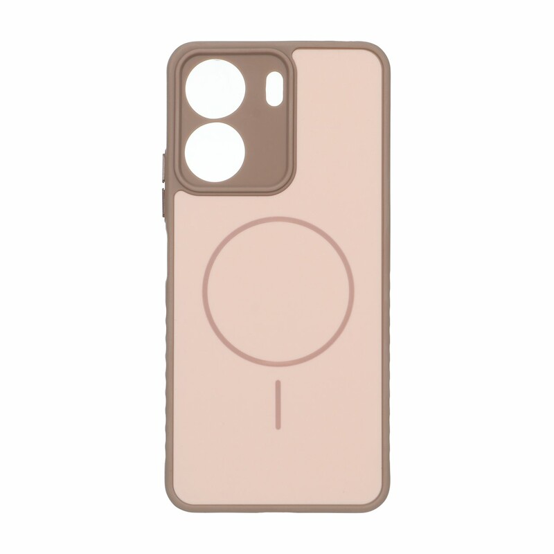 قاب Soft طرح مگ سیف محافظ لنزدار Xiaomi Redmi 13C / Poco C65 - نسکافه ای