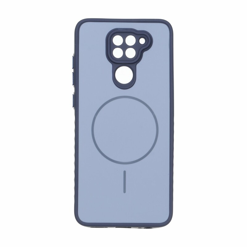 قاب Soft طرح مگ سیف محافظ لنزدار Xiaomi Redmi Note 9 / Redmi 10X 5G / Redmi 10X Pro 5G - آبی