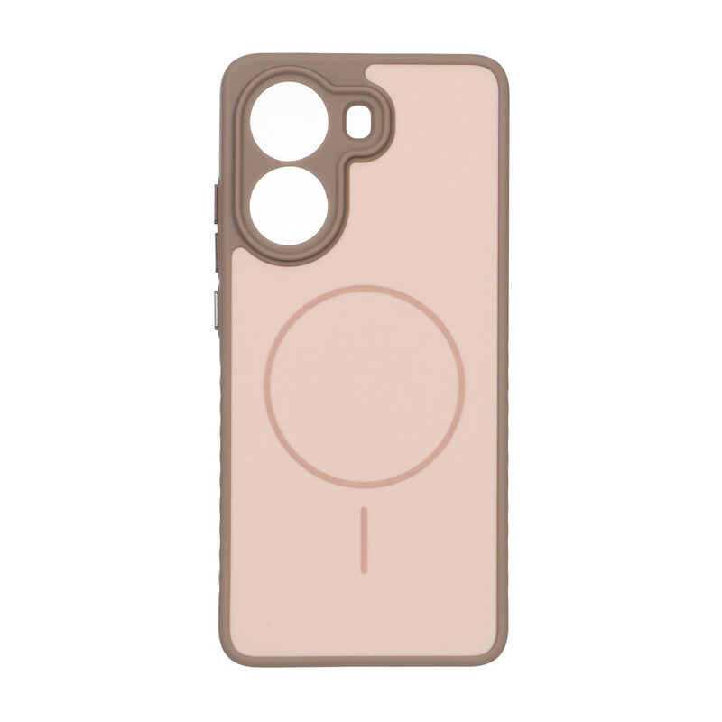 قاب Soft طرح مگ سیف محافظ لنزدار Xiaomi Poco X7 Pro - نسکافه ای