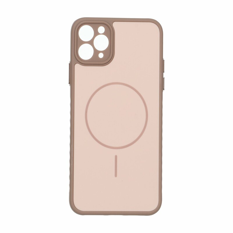 قاب Soft طرح مگ سیف محافظ لنزدار Apple iPhone 11 Pro Max - صحرایی