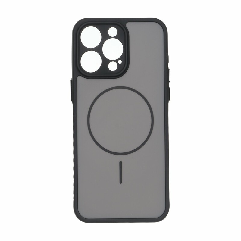 قاب Soft طرح مگ سیف محافظ لنزدار Apple iPhone 15 Pro Max - مشکی