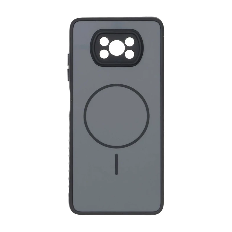 قاب Soft طرح مگ سیف محافظ لنزدار Xiaomi Poco X3 / Poco X3 Pro / Poco X3 NFC - خاکستری