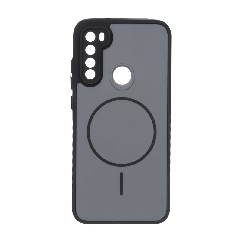 قاب Soft طرح مگ سیف محافظ لنزدار Xiaomi Redmi Note 8 - خاکستری