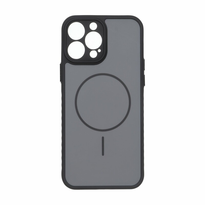 قاب Soft طرح مگ سیف محافظ لنزدار Apple iPhone 13 Pro Max - مشکی