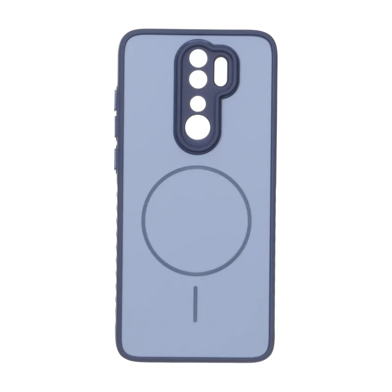 قاب Soft طرح مگ سیف محافظ لنزدار Xiaomi Redmi Note 8 Pro - آبی