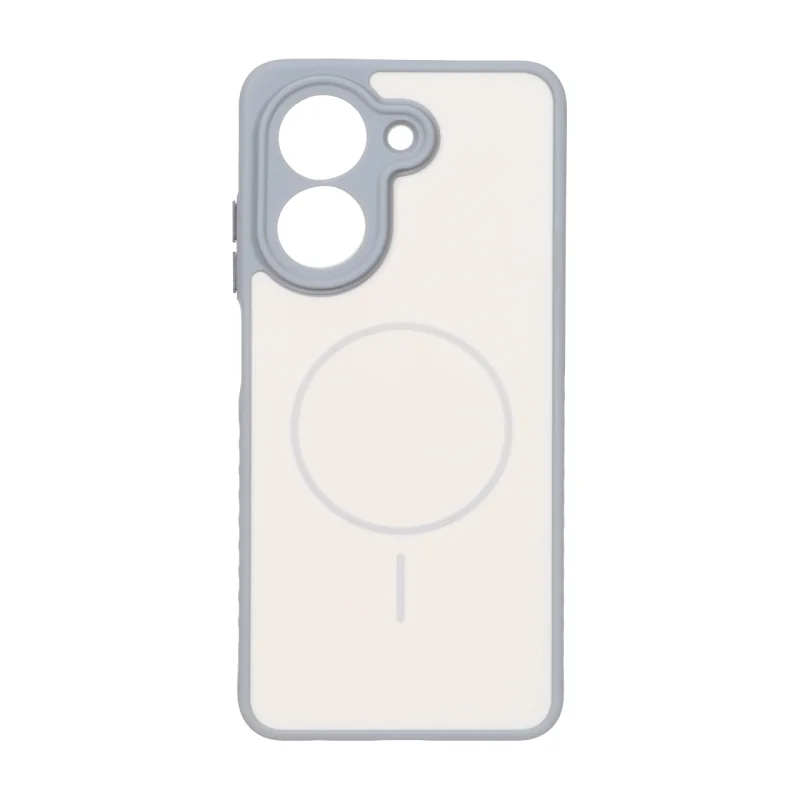 قاب Soft طرح مگ سیف محافظ لنزدار Xiaomi Redmi A5 / Poco C71 - کرم