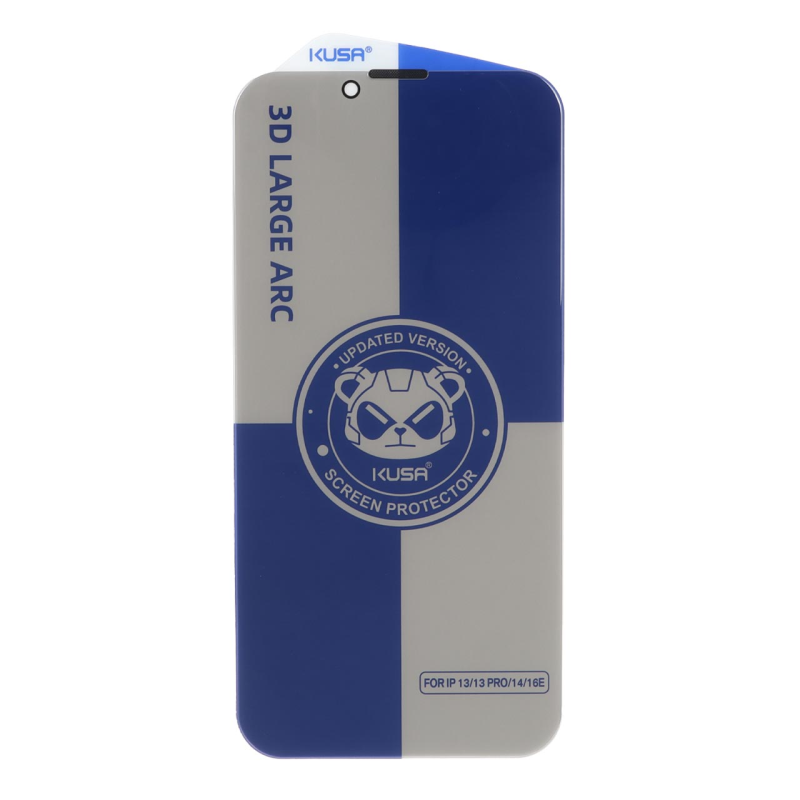 محافظ صفحه نمایش شیشه ای بدون حاشیه Kusa - Privacy 3D Large Arc مدل Apple iPhone 13 / iPhone 13 Pro / iPhone 14 / 16e