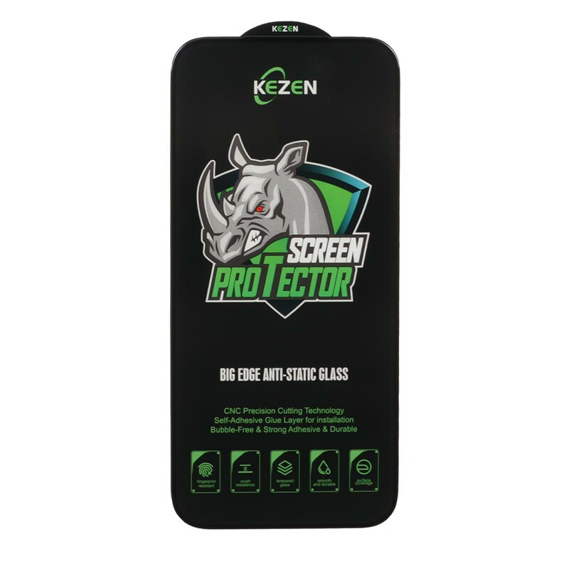 محافظ صفحه نمایش شیشه ای Full Cover Kezen Anti Static Big Edge مدلApple iPhone 17