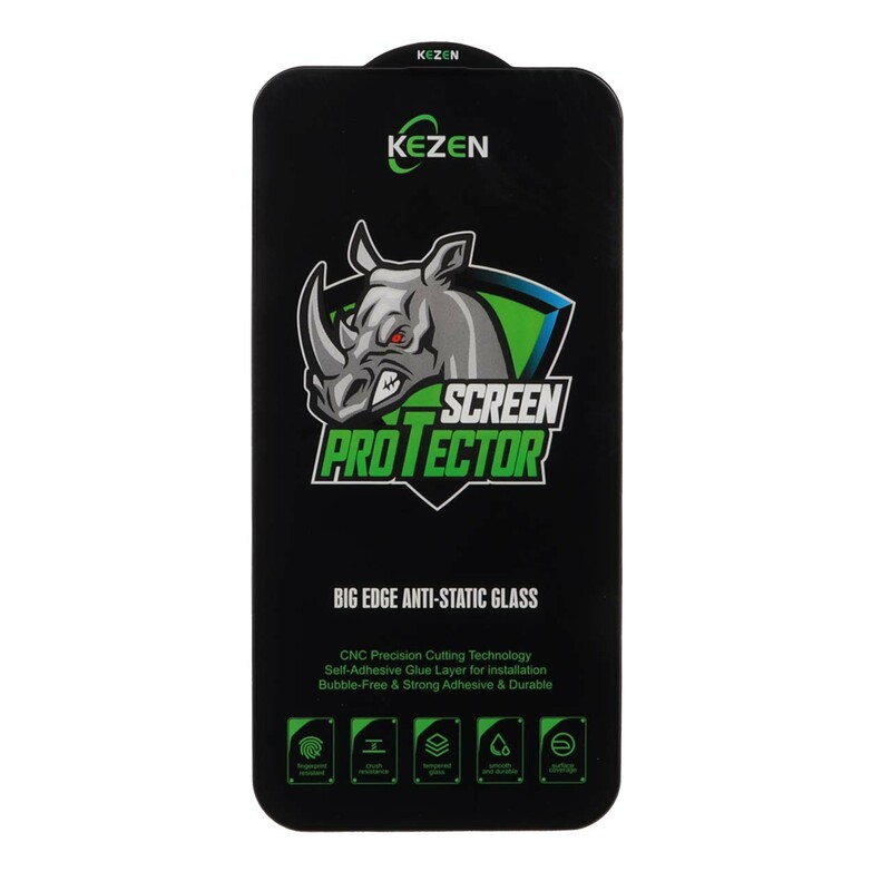 محافظ صفحه نمایش شیشه ای Full Cover Kezen Anti Static Big Edge مدل Apple iPhone 13 Pro Max / iPhone 14 Plus