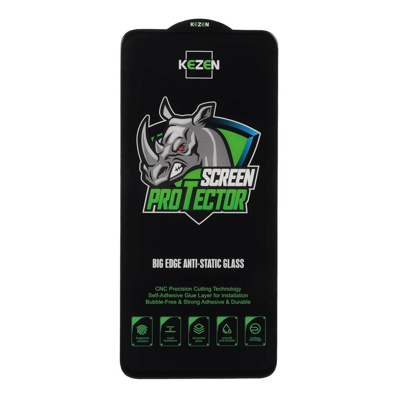 محافظ صفحه نمایش شیشه ای Full Cover Kezen Anti Static Big Edge مدل Xiaomi Redmi 12 / Redmi 13X / Redmi 13 4G / Poco M6 Pro 5G / Poco M6 4G