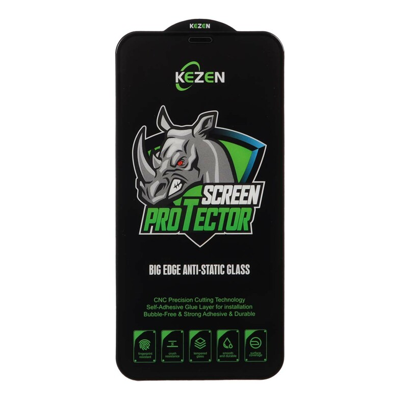 محافظ صفحه نمایش شیشه ای Full Cover Kezen Anti Static Big Edge مدل Apple iPhone 11 / iPhone XR