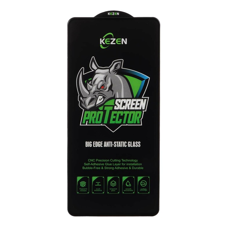 محافظ صفحه نمایش شیشه ای Full Cover Kezen Anti Static Big Edge مدل Samsung Galaxy A51 / A52 / A53 / M31s / S20 fe
