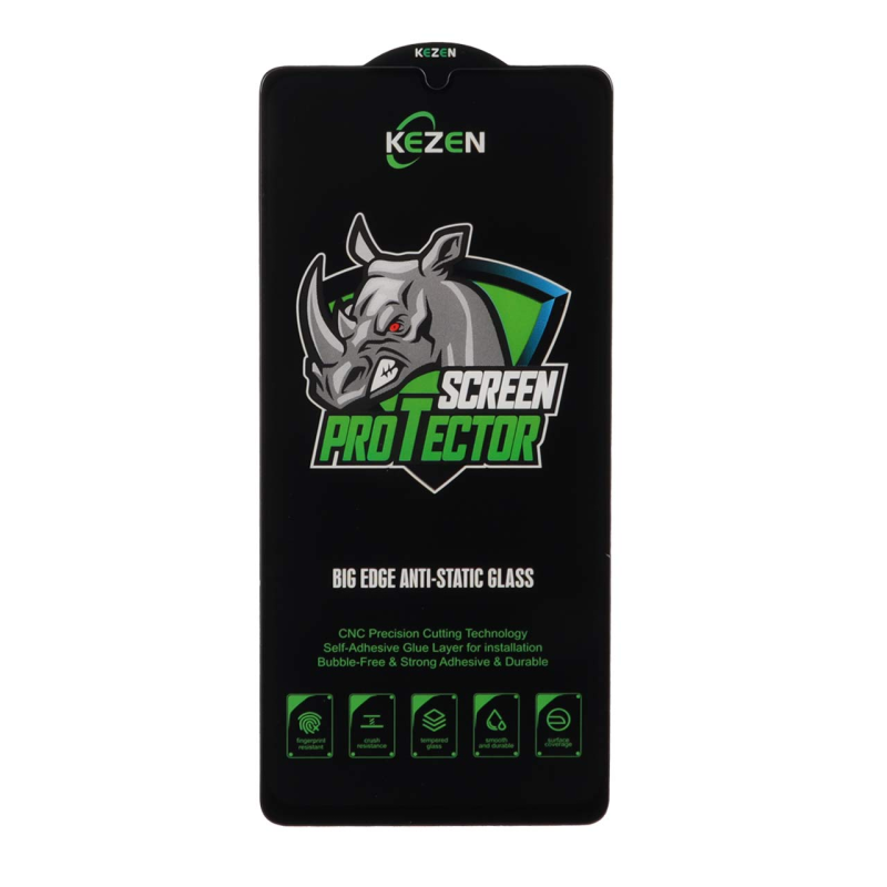 محافظ صفحه نمایش شیشه ای Full Cover Kezen Anti Static Big Edge مدل Samsung Galaxy A07 / A06