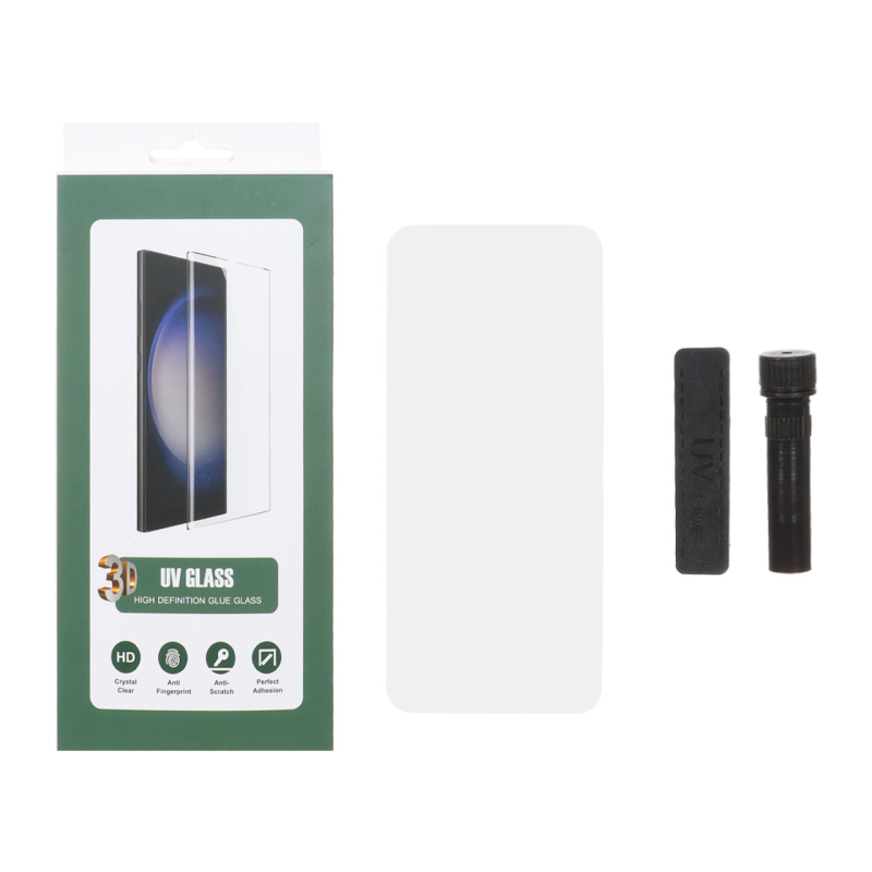 محافظ صفحه نمایش شیشه ای UV 3D Glass مدل Xiaomi Redmi Note 14 Pro 4G (پک دار)