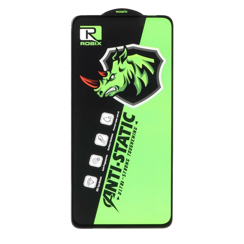 محافظ صفحه نمایش شیشه ای Full Cover Robix Anti Static ESD مدل Xiaomi Redmi Note 12 4G / Redmi Note 12 5G / Poco X5 / Honor X8 / X8A / X10 / Realme 11 / Oppo A98 / Oppo A58 / Note 12R Pro
