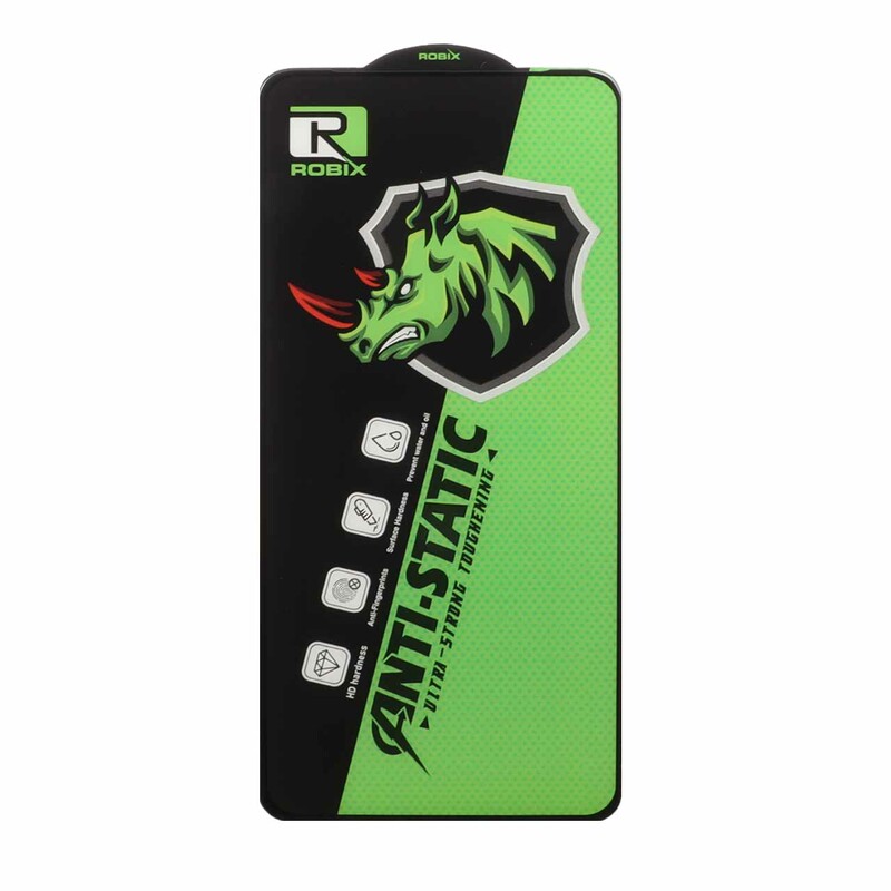 محافظ صفحه نمایش شیشه ای Full Cover Robix Anti Static ESD مدل Xiaomi Redmi Note 14 4G / Note 12 Pro 4G / Note 11 Pro / Note 11 Pro Plus / Note 10 Pro 4G / Note 10 Pro Max / Poco F3 / F3 GT / F4 / X4 Pro / Mi 13T / Mi 13T Pro