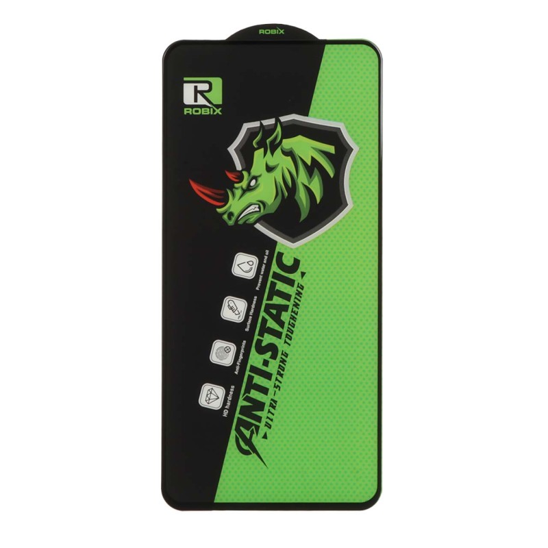 محافظ صفحه نمایش شیشه ای Full Cover Robix Anti Static ESD مدل Apple iPhone 11 Pro / iPhone XS / iPhone X