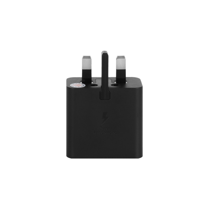 شارژر سه پین SAMSUNG 25W اصلی S24 FE T2510 ( فست و PD) مشکی DST (شش ماهه شرکتی)