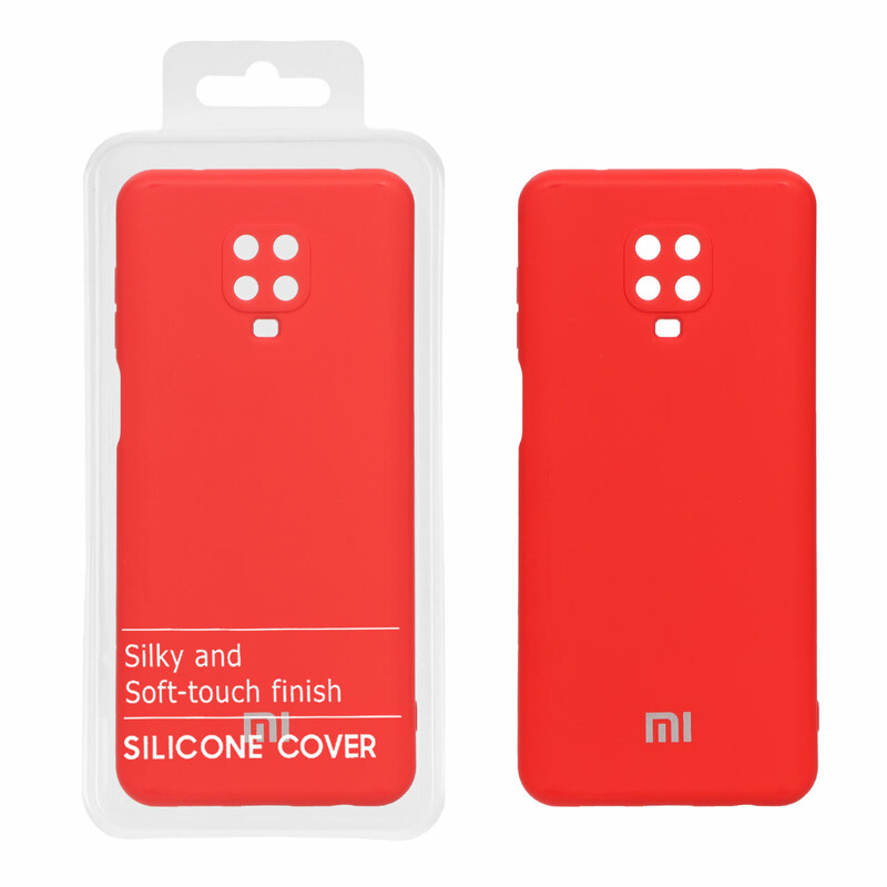 قاب نیو سیلیکون محافظ لنزدار RFF مدل Xiaomi Redmi Note 9S / Redmi Note 9 Pro / Redmi Note 9 Pro Max - قرمز (پک دار)