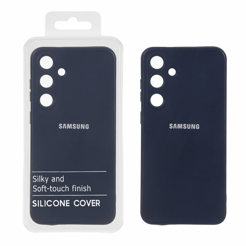 قاب نیو سیلیکون محافظ لنزدار RFF مدل Samsung Galaxy S24 Plus - سرمه ای (پک دار)