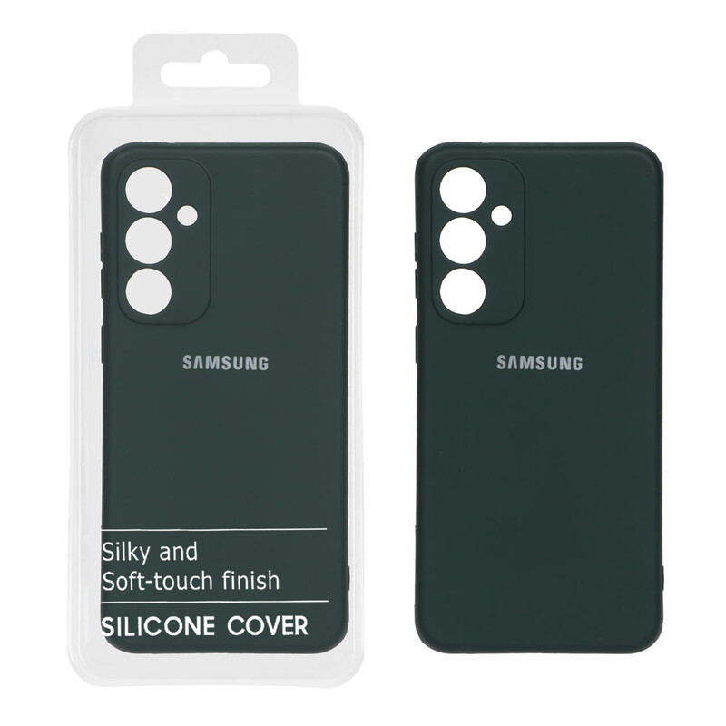 قاب نیو سیلیکون محافظ لنزدار RFF مدل Samsung S23 FE - سبز تیره (پک دار)