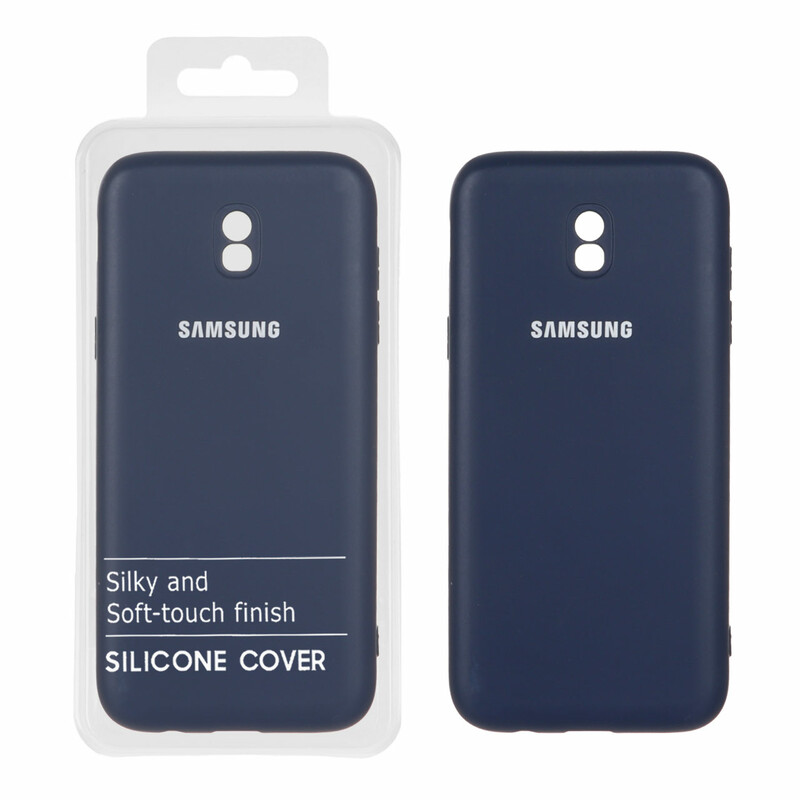 قاب نیو سیلیکون محافظ لنزدار RFF مدل Samsung Galaxy J5 Pro / J530 - سرمه ای (پک دار)