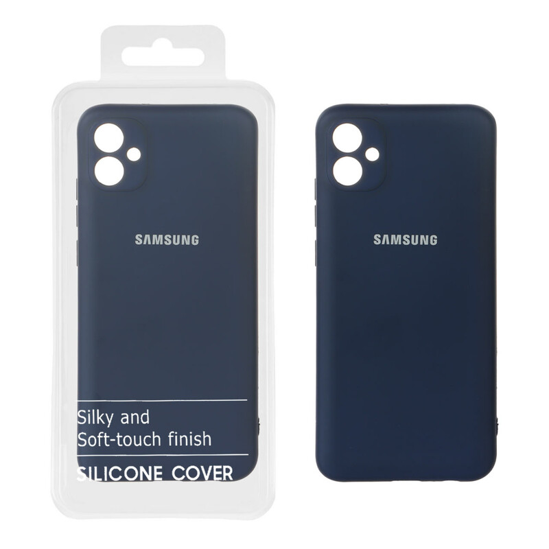 قاب نیو سیلیکون محافظ لنزدار RFF مدل Samsung Galaxy A04e / M04 / F04 - سرمه ای (پک دار)