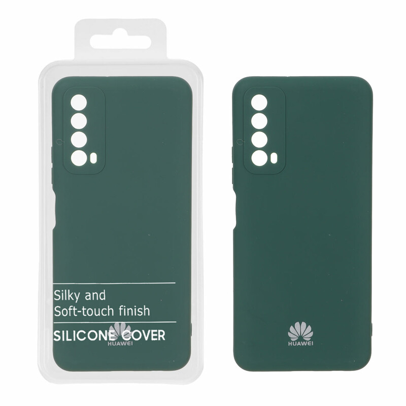 قاب نیو سیلیکون محافظ لنزدار RFF مدل Huawei Y7a - سبز (پک دار)