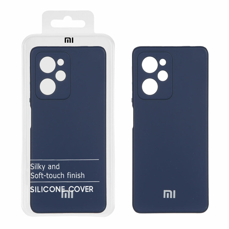 قاب نیو سیلیکون محافظ لنزدار RFF مدل Xiaomi Poco X5 Pro 5G - سرمه ای (پک دار)