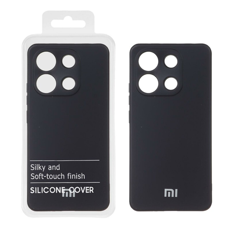 قاب نیو سیلیکون محافظ لنزدار RFF مدل Xiaomi Redmi Note 13 4G - سرمه ای تیره (پک دار)
