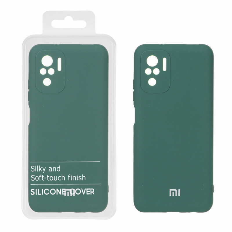 قاب نیو سیلیکون محافظ لنزدار RFF مدل Xiaomi Redmi Note 10 4G / Redmi Note 10S / Poco M5S - سبز (پک دار)