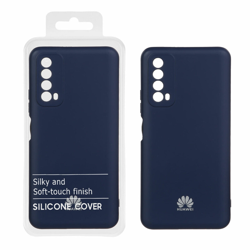قاب نیو سیلیکون محافظ لنزدار RFF مدل Huawei Y7a - سرمه ای (پک دار)