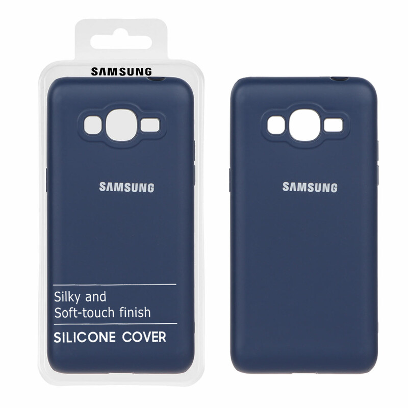 قاب نیو سیلیکون محافظ لنزدار RFF مدل Samsung Galaxy J2 Prime / G530 / Grand Prime - سرمه ای (پک دار)