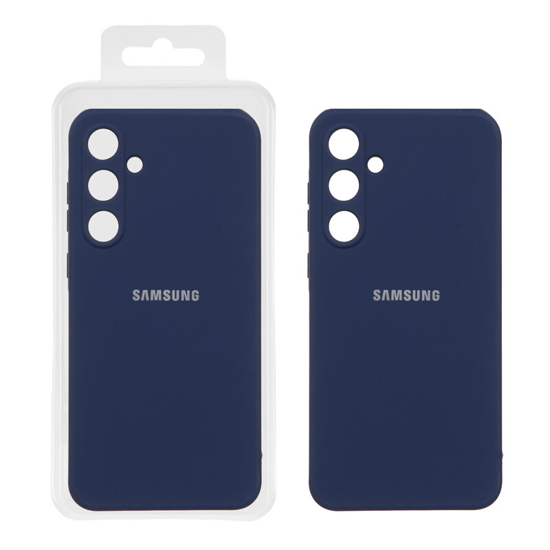 قاب نیو سیلیکون محافظ لنزدار RFF مدل Samsung Galaxy A55 - سرمه ای (پک دار)
