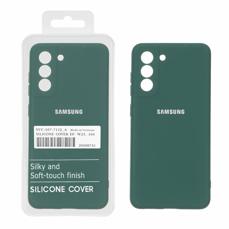 قاب نیو سیلیکون محافظ لنزدار RFF مدل Samsung Galaxy S21 FE - سبز (پک دار)