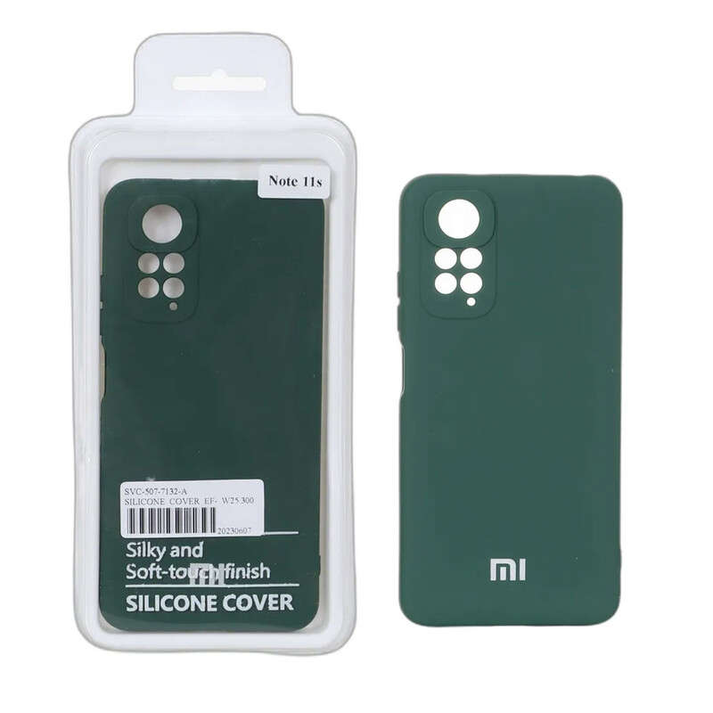 قاب نیو سیلیکون محافظ لنزدار RFF مدل Xiaomi Redmi Note 11 4G / Redmi Note 11S - سبز (پک دار)