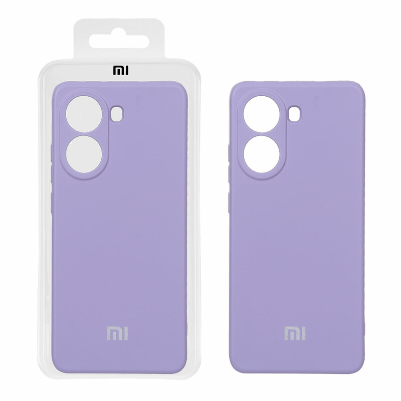 قاب نیو سیلیکون محافظ لنزدار RFF مدل Xiaomi Poco X7 Pro - بنفش روشن (پک دار)