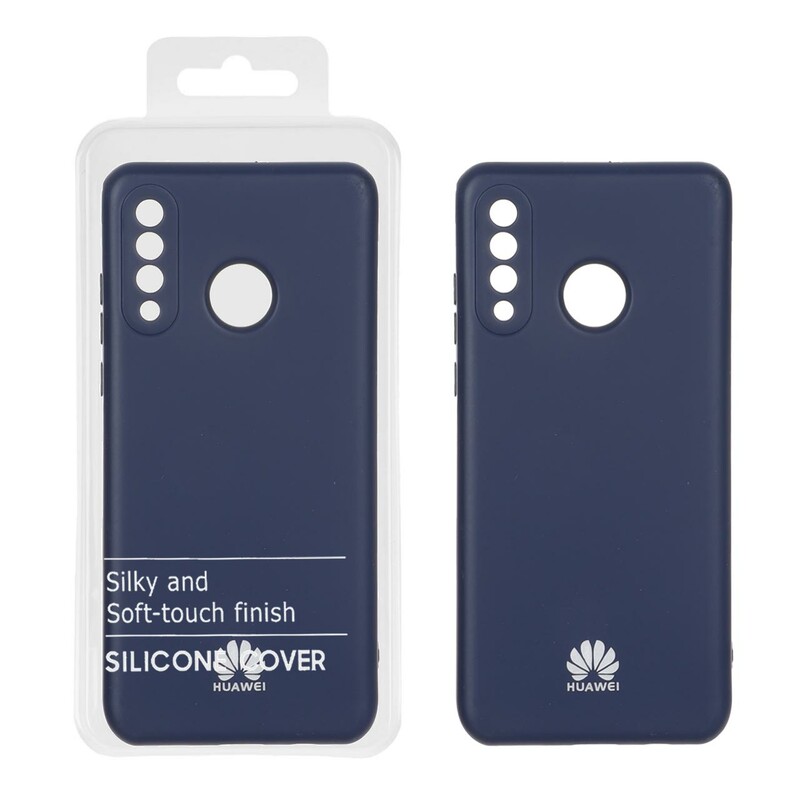 قاب نیو سیلیکون محافظ لنزدار RFF مدل Huawei P30 Lite - سرمه ای (پک دار)