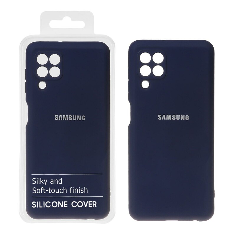 قاب نیو سیلیکون محافظ لنزدار RFF مدل Samsung Galaxy A22 4G / M22 / M32 4G / F22 - سرمه ای (پک دار)