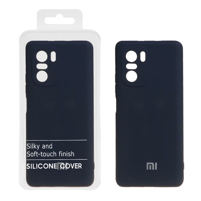 قاب نیو سیلیکون محافظ لنزدار RFF مدل Xiaomi Poco F3 / Redmi Mi 11i / Redmi K40 - سرمه ای (پک دار)