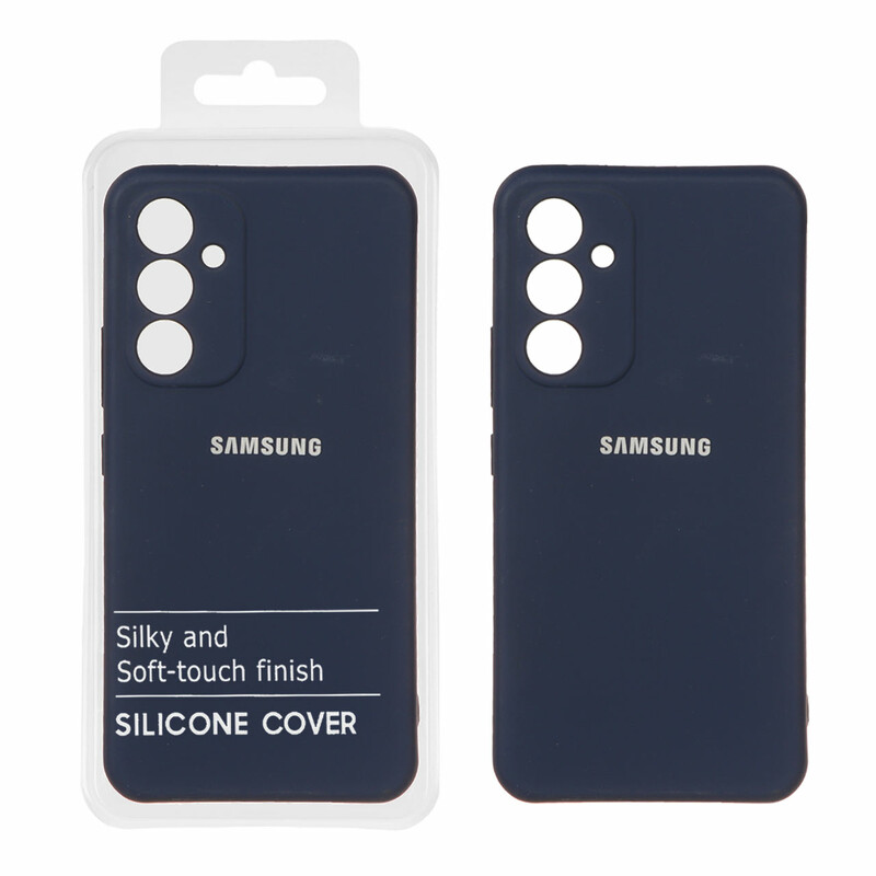 قاب نیو سیلیکون محافظ لنزدار RFF مدل Samsung Galaxy A54 - سرمه ای (پک دار)
