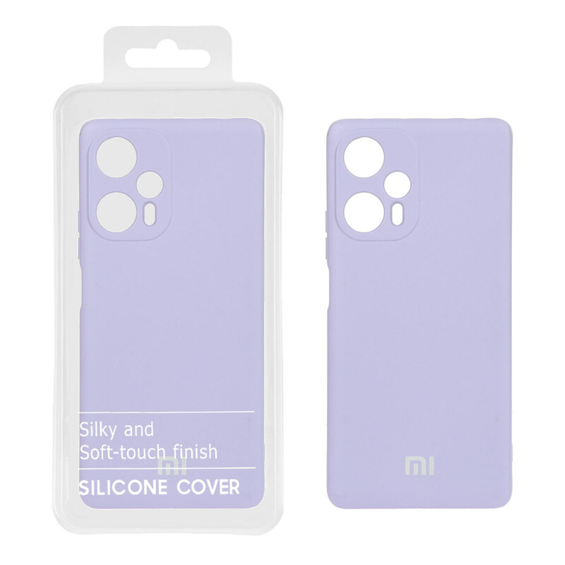قاب نیو سیلیکون محافظ لنزدار RFF مدل Xiaomi Poco F5 - یاسی (پک دار)